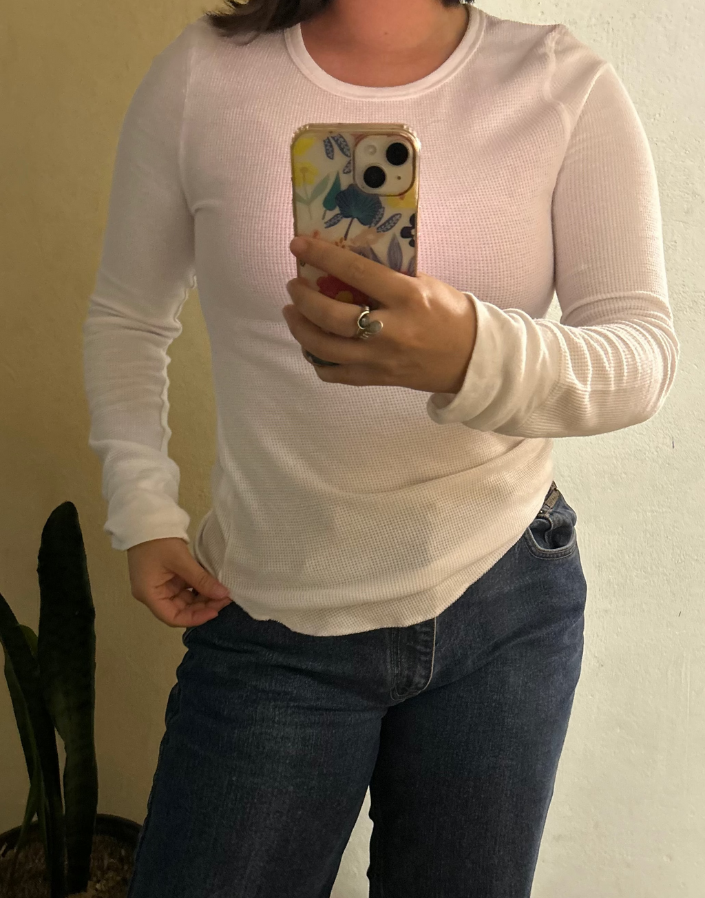 Blusa manga larga blanca OLD NAVY Talla M