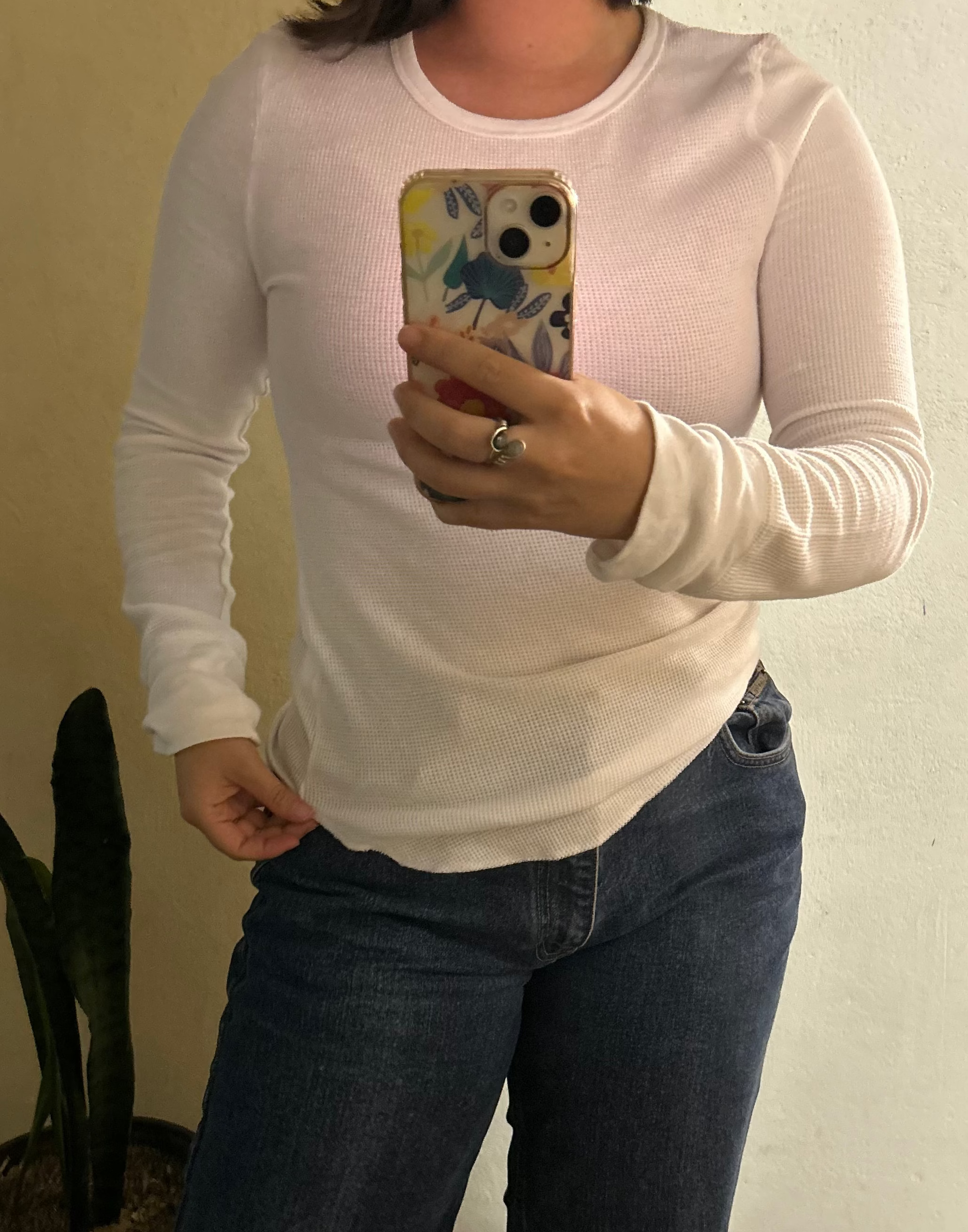 Blusa manga larga blanca OLD NAVY Talla M