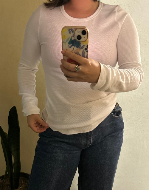 Blusa manga larga blanca OLD NAVY Talla M