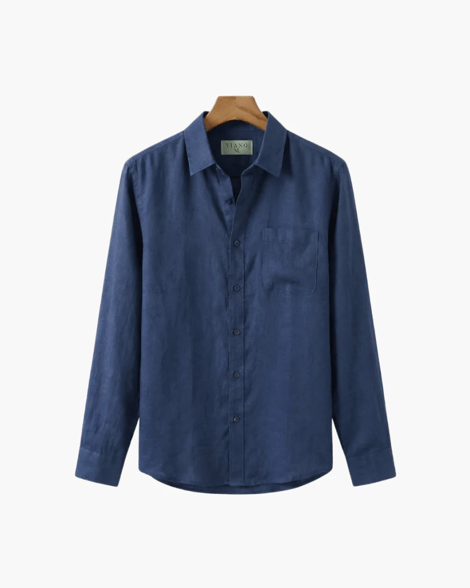 Camisa de botones azul talla XXL