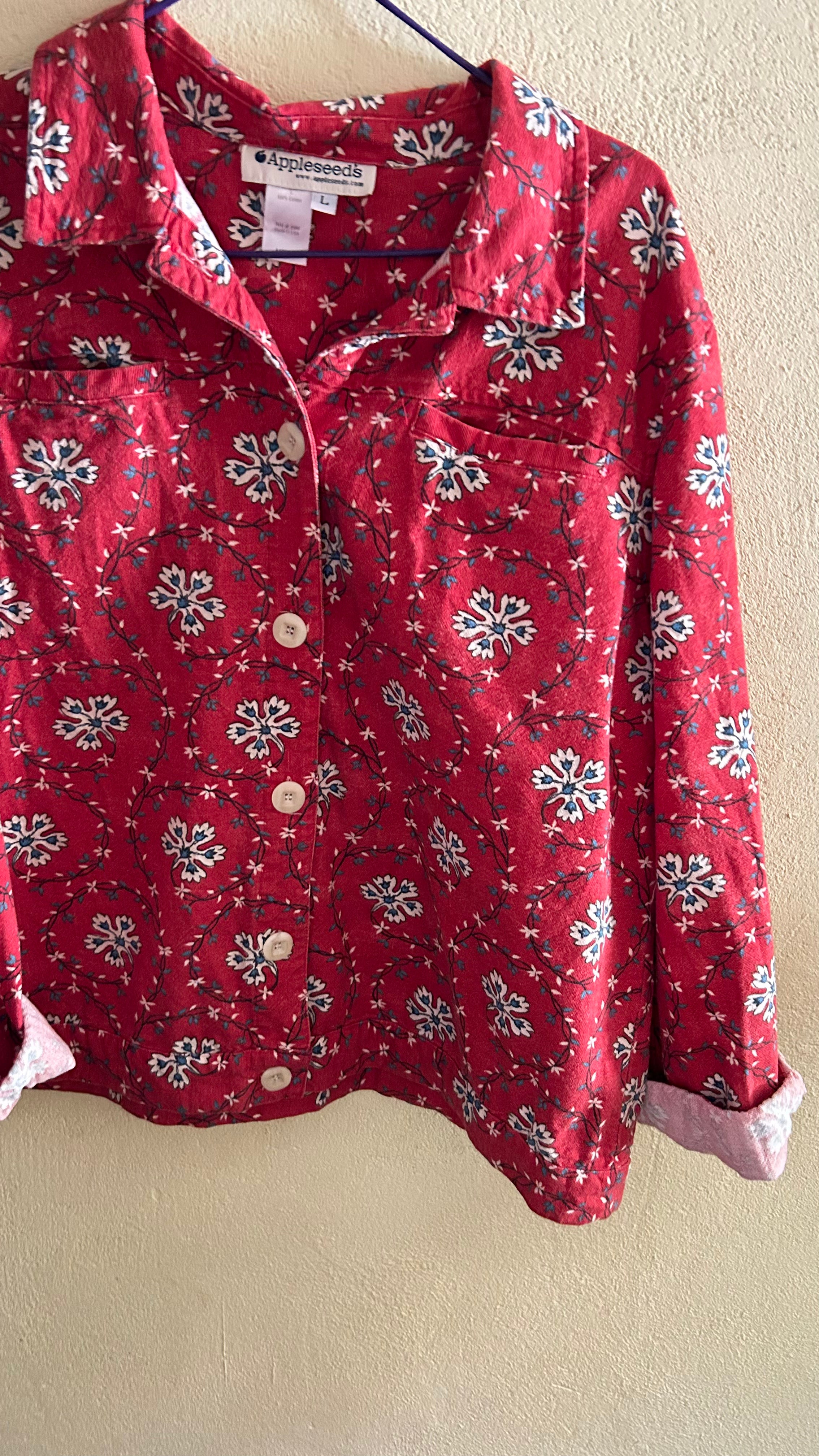 Jacket floreada talla L