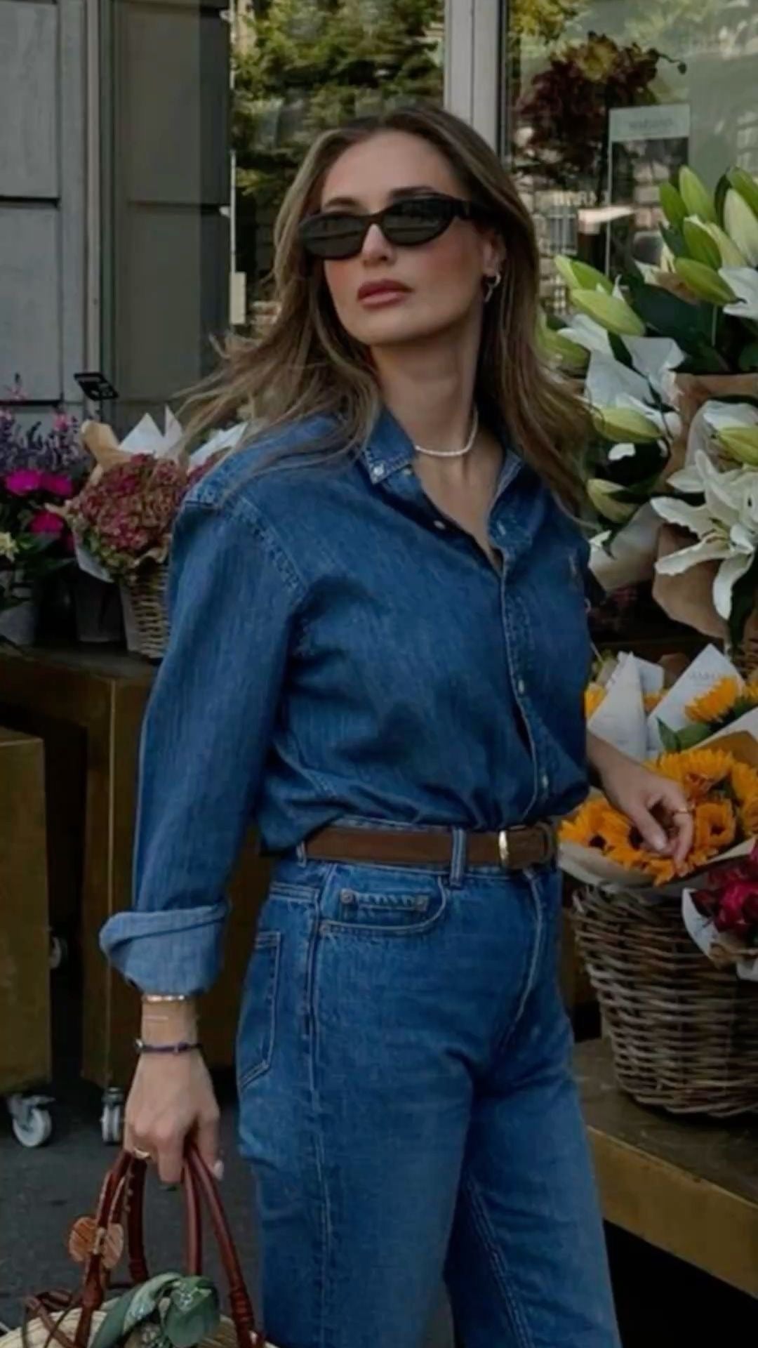 Camisa de botones azul talla XXL